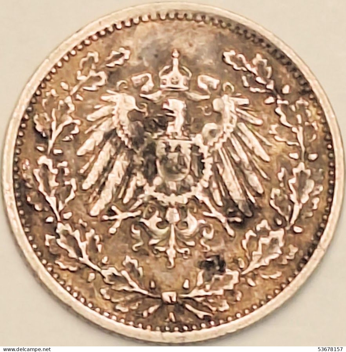 Germany Empire - 1/2 Mark 1916 A, KM# 17, Silver (#4425) - Other - Europe