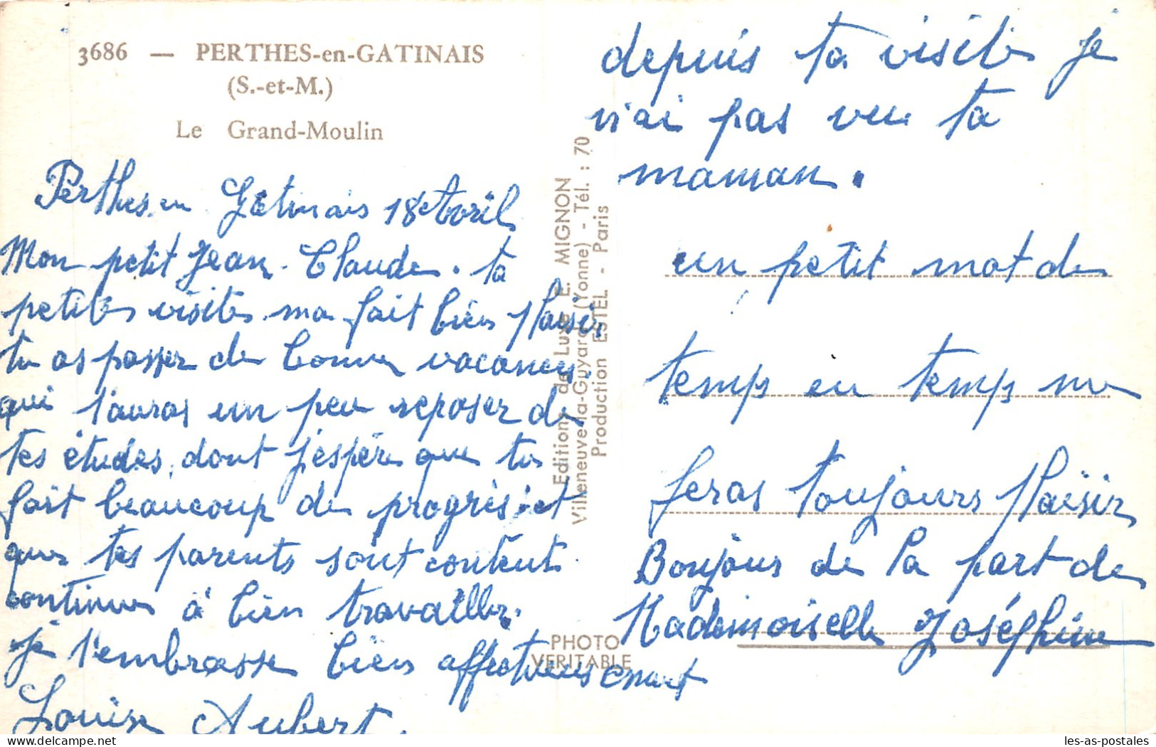 77 PERTHES EN GATINAIS LE GRAND MOULIN - Perthes