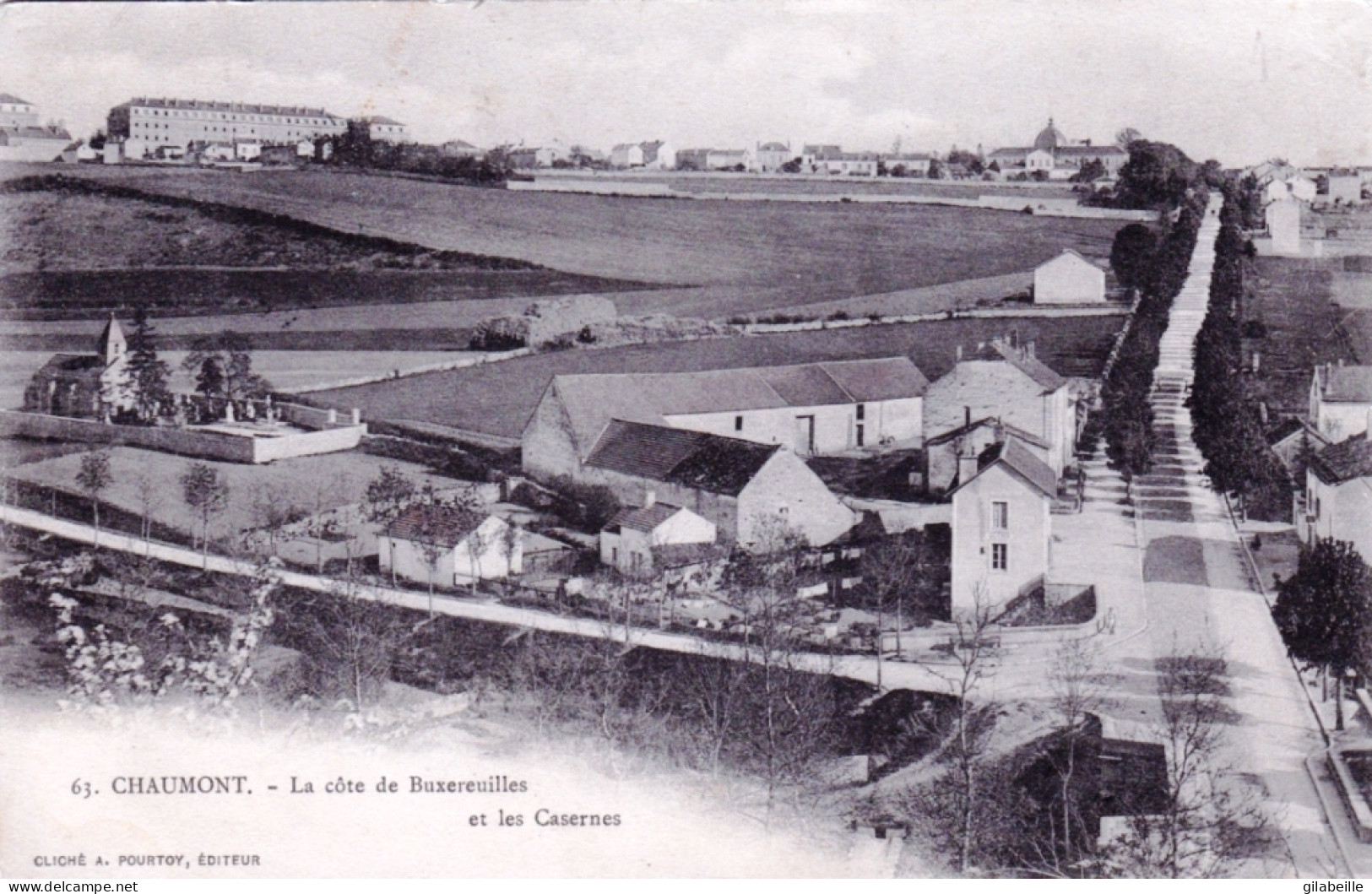 52 - Haute Marne -  CHAUMONT - La Cote De Buxereuilles Et Les Casernes - Chaumont