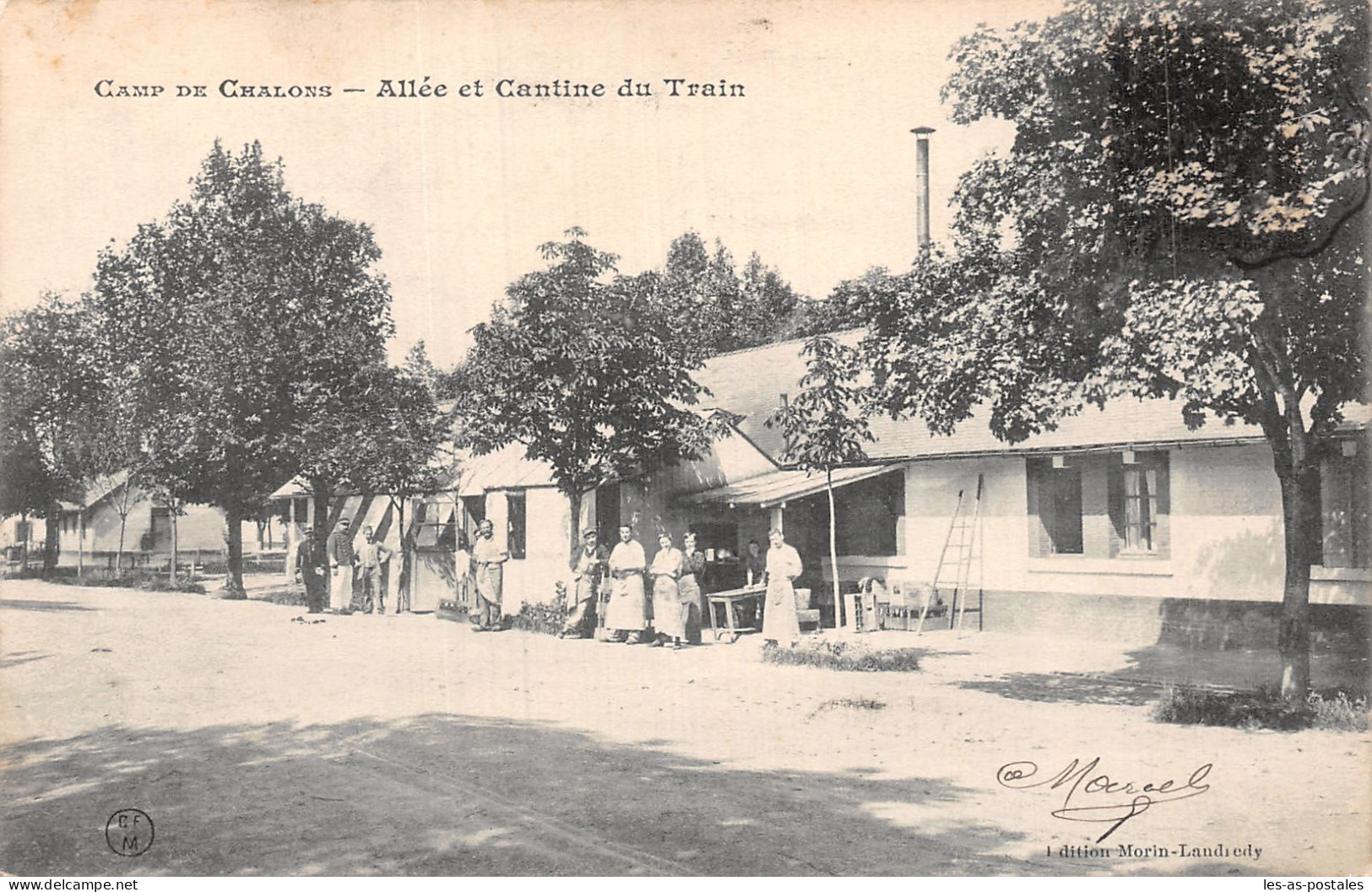 51 CAMP DE CHALONS ALLEE ET CANTINE DU TRAIN - Camp De Châlons - Mourmelon