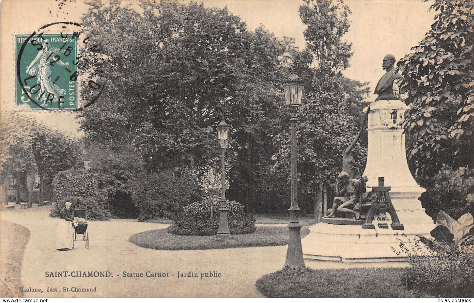 42 SAINT CHAMOND STATUE CARNOT - Saint Chamond