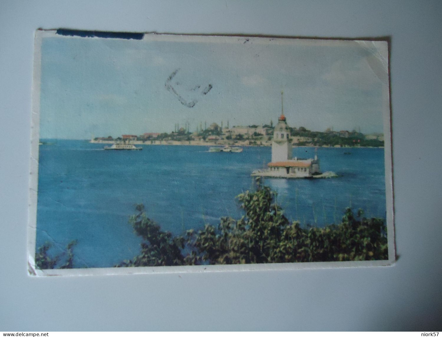 TURKEY   POSTCARDS  1958  LEANDER TOWER  MORE  PURHASES 10% - Turkey