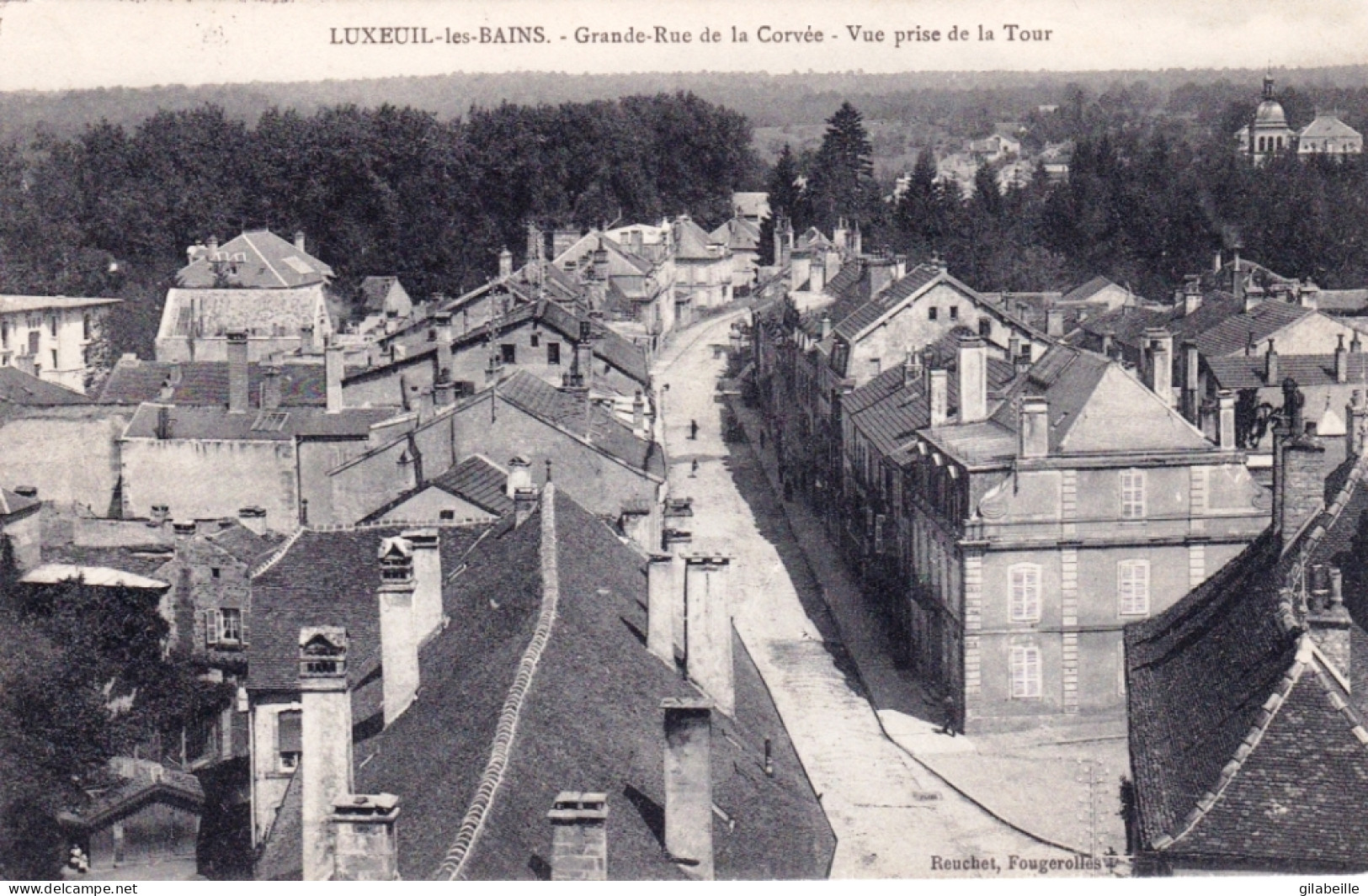 70 - LUXEUIL  Les BAINS - Grande Rue De La Corvée - Vue Prise De La Tour - Luxeuil Les Bains