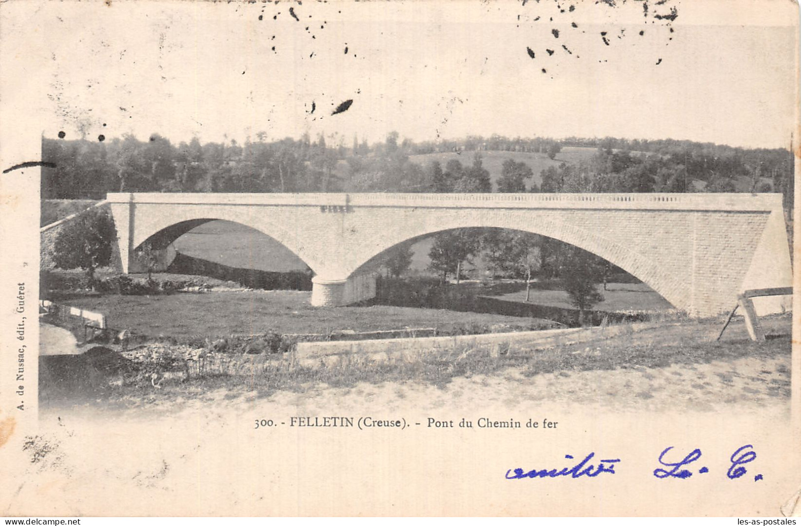 23 FELLETIN PONT DU CHEMIN DE FER - Felletin