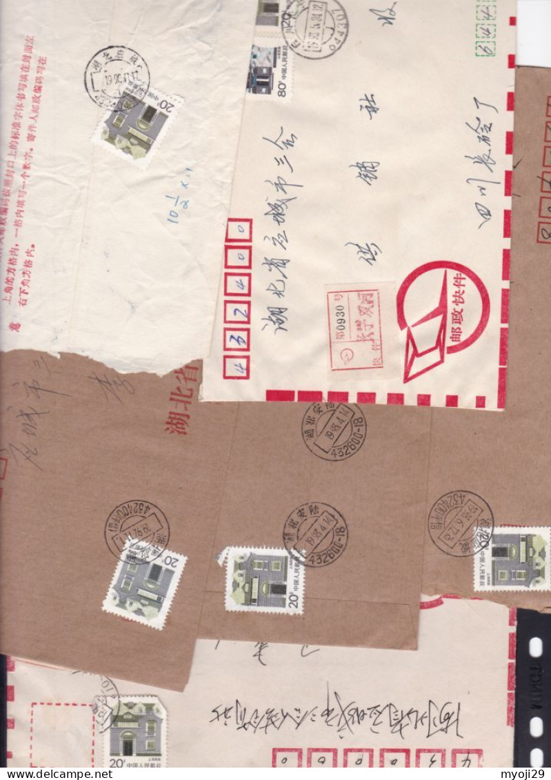 1993 China Various Covers All Diffs Places - Lettres & Documents