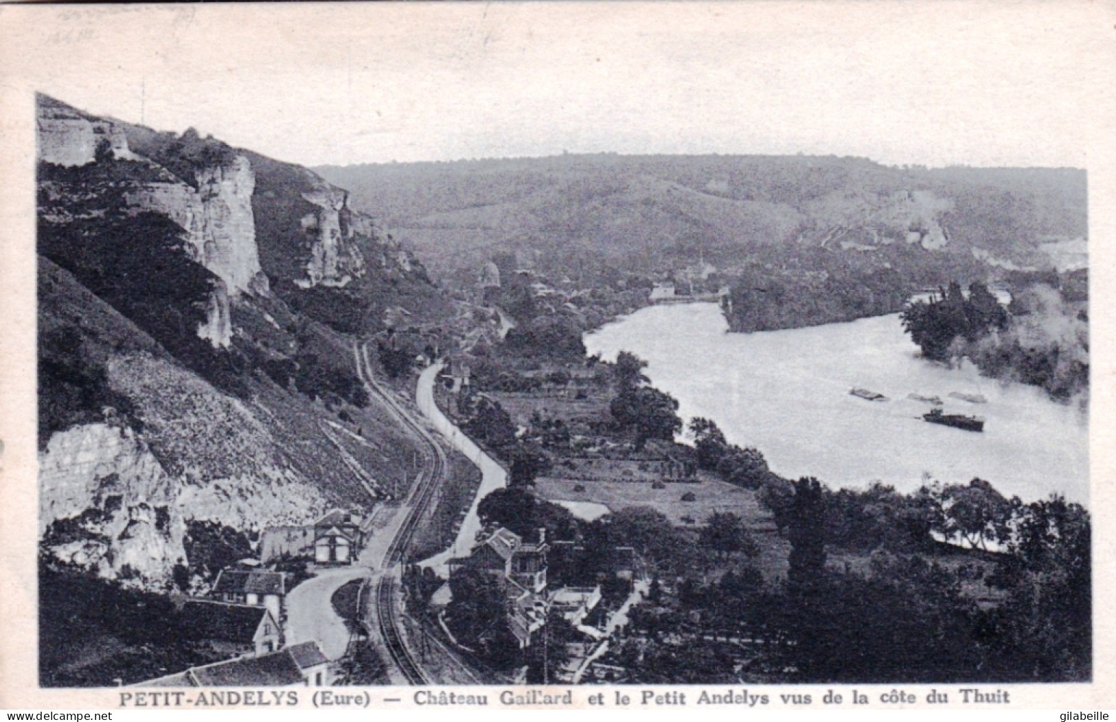 27 - Eure - PETIT ANDELYS -  Chateau Gaillard Et Le Petit Andelys Vue De La Cote De Thuit - Les Andelys