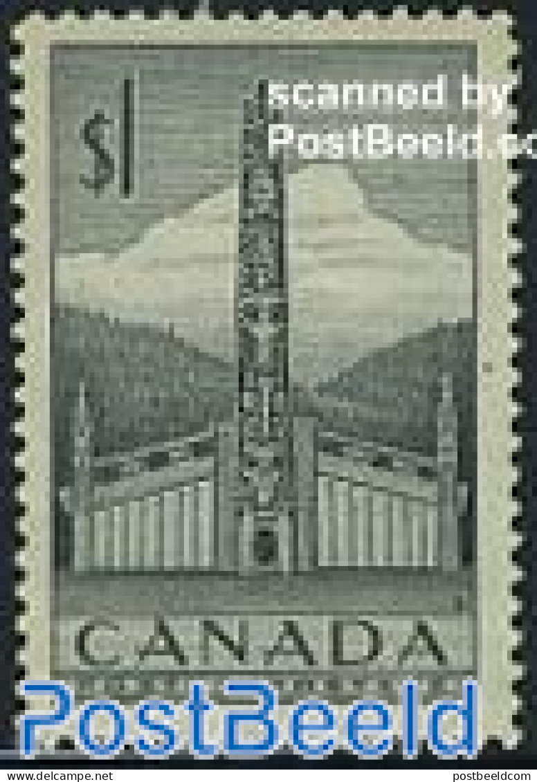 Canada 1952 1.00, Stamp Out Of Set, Mint NH, History - Ongebruikt