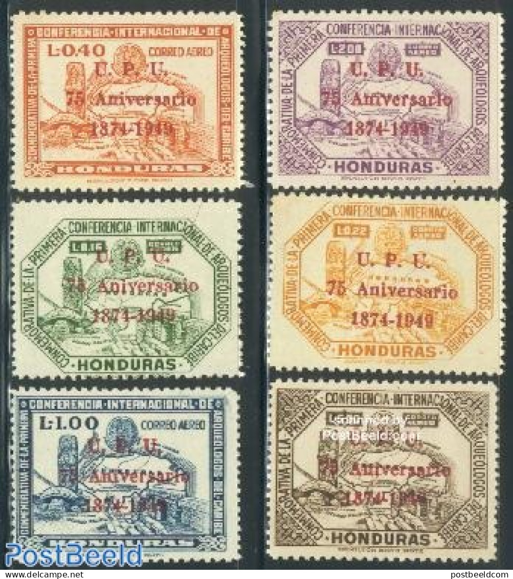 Honduras 1951 75 Years UPU 6v, Unused (hinged), U.P.U. - U.P.U.