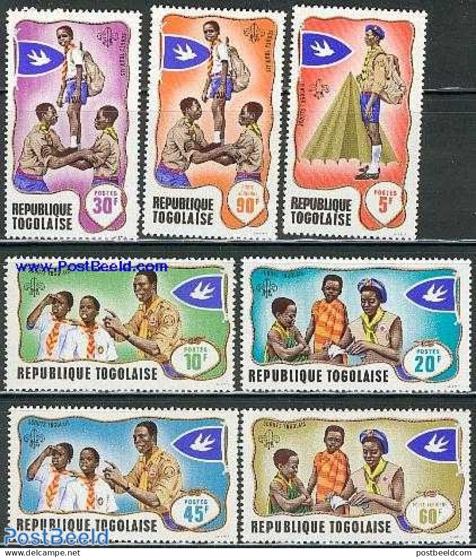 Togo 1968 Scouting 7v, Mint NH, Sport - Scouting - Togo (1960-...)