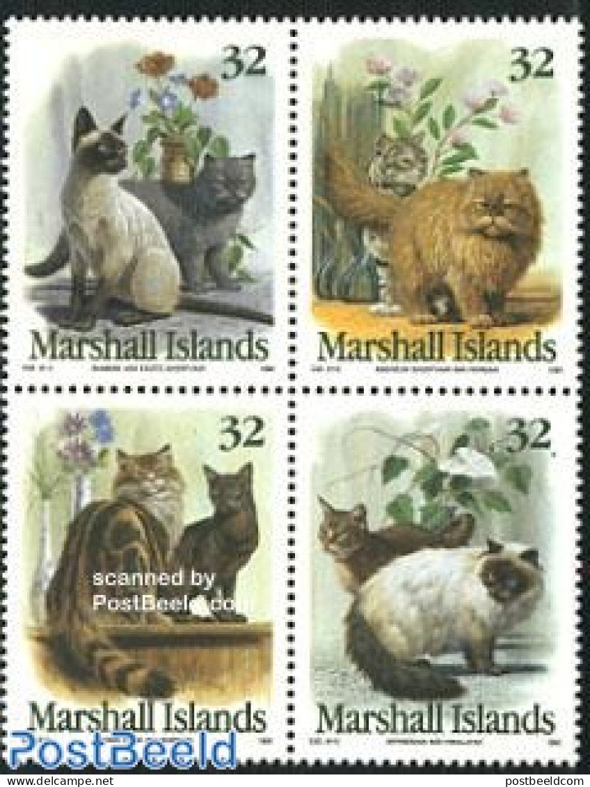 Marshall Islands 1995 Cats 4v [+], Mint NH, Nature - Cats - Sonstige & Ohne Zuordnung