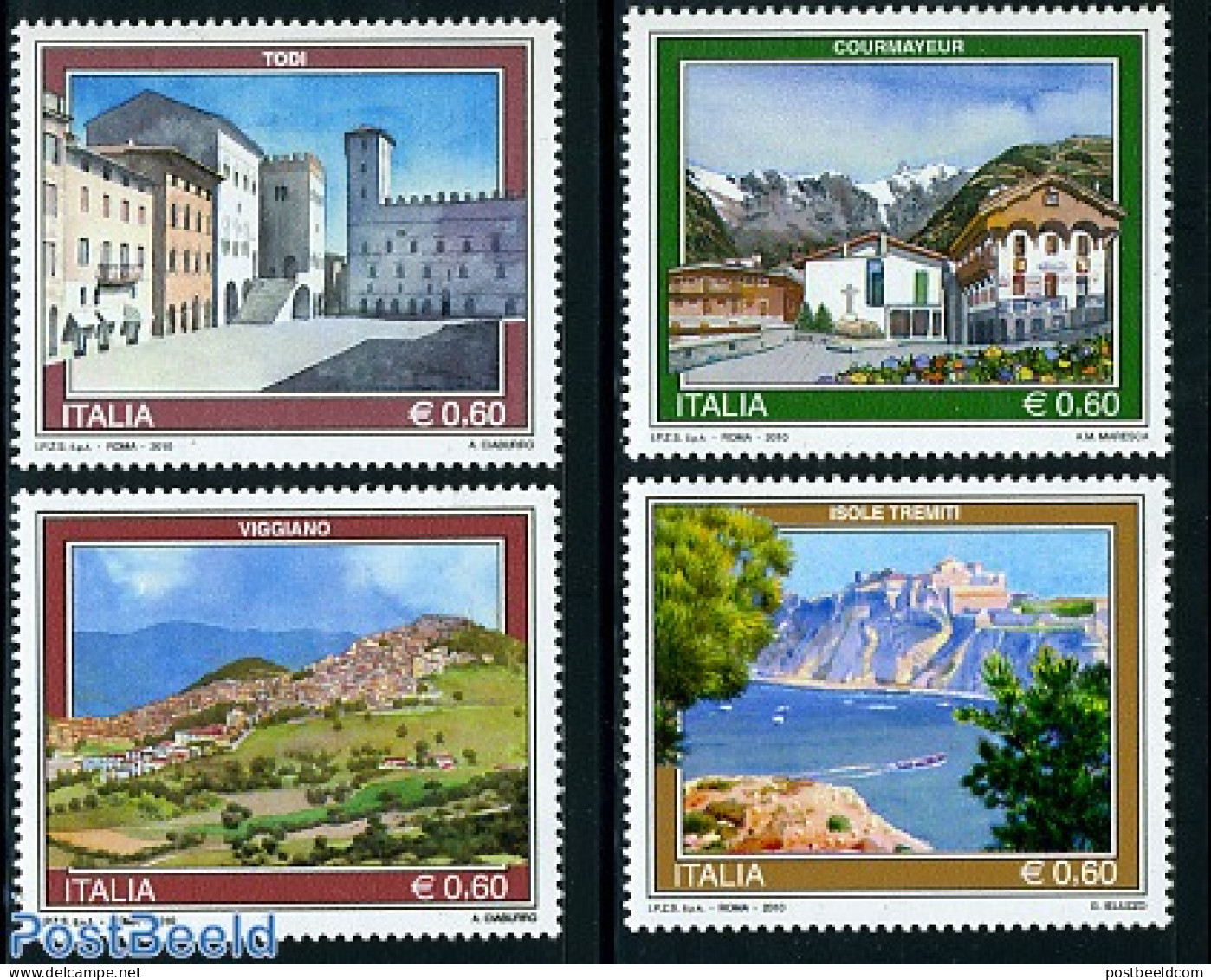 Italy 2010 Tourism 4v, Mint NH, Various - Tourism - Autres & Non Classés