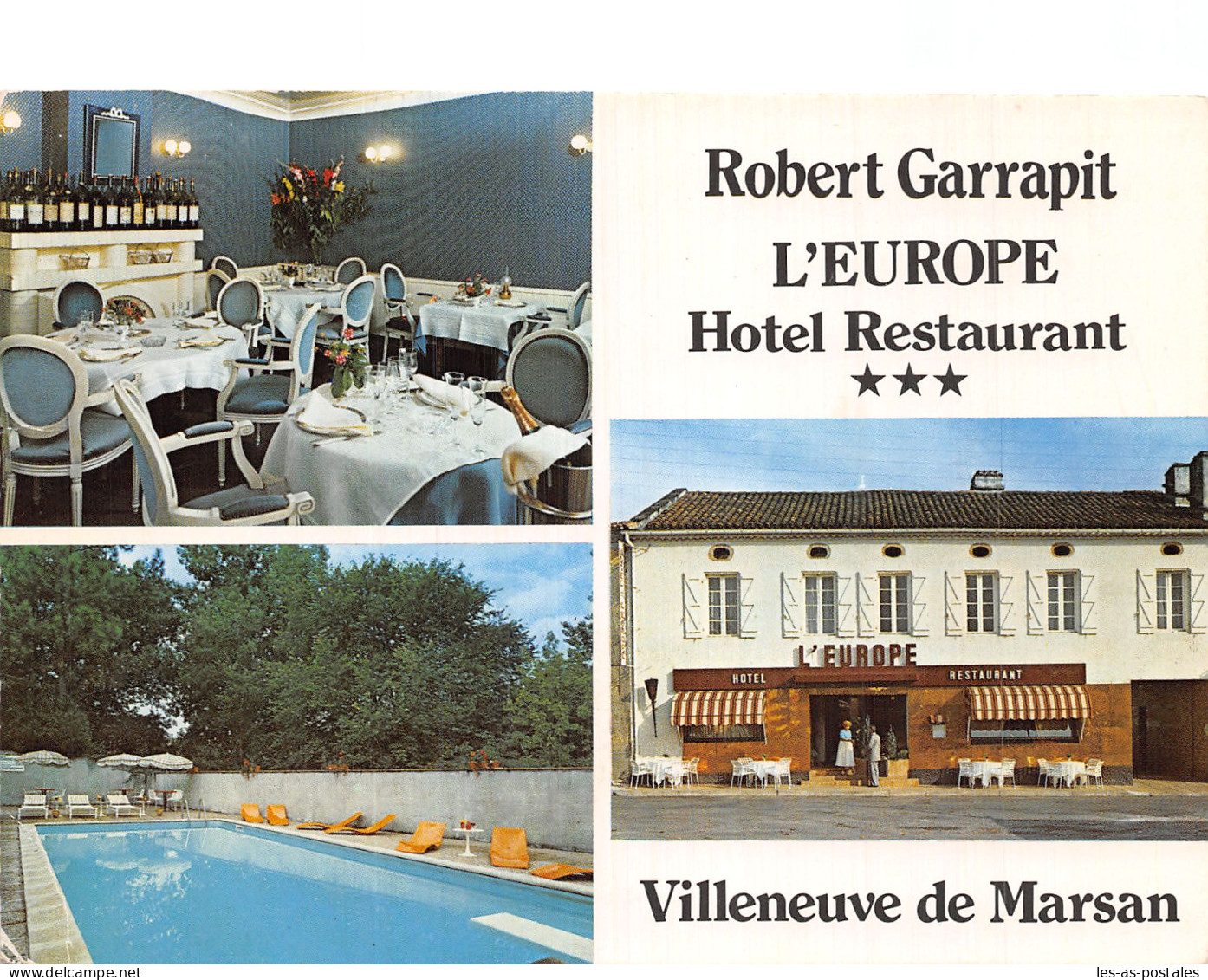40 VILLENEUVE DE MARSAN HOTEL ROBERT GARRAPIT - Villeneuve De Marsan