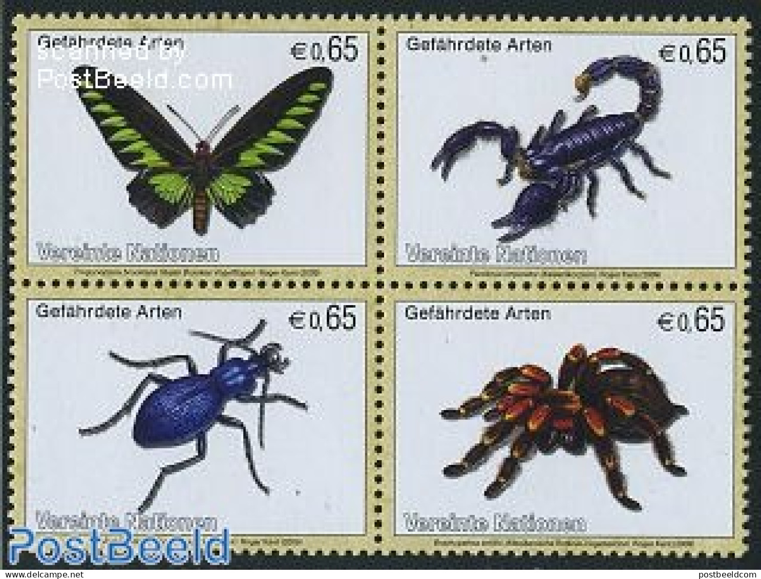 United Nations, Vienna 2009 Insects 4v [+], Mint NH, Nature - Butterflies - Insects - Other & Unclassified