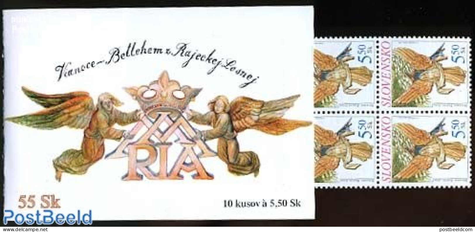 Slovakia 2002 Christmas Booklet, Mint NH, Religion - Christmas - Stamp Booklets - Neufs