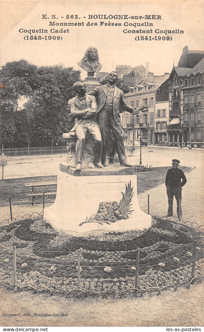 62 BOULOGNE SUR MER MONUMENT FRERES COQUELIN - Boulogne Sur Mer