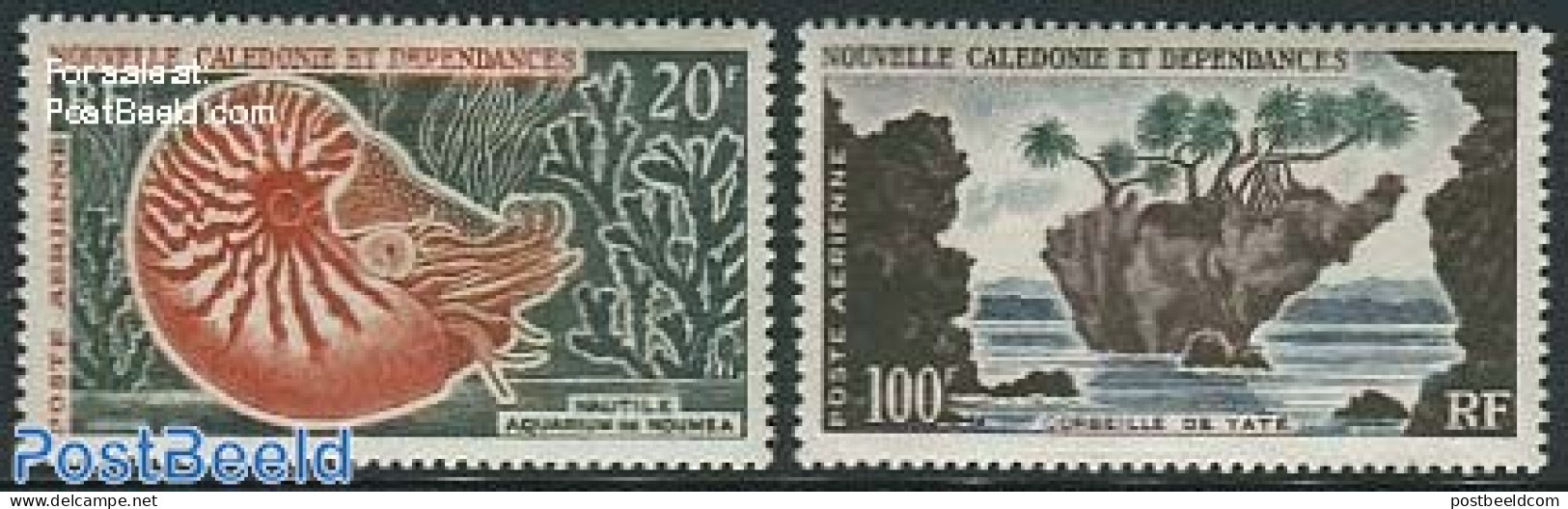 New Caledonia 1962 Definitives 2v, Unused (hinged), Nature - Trees & Forests - Nuovi
