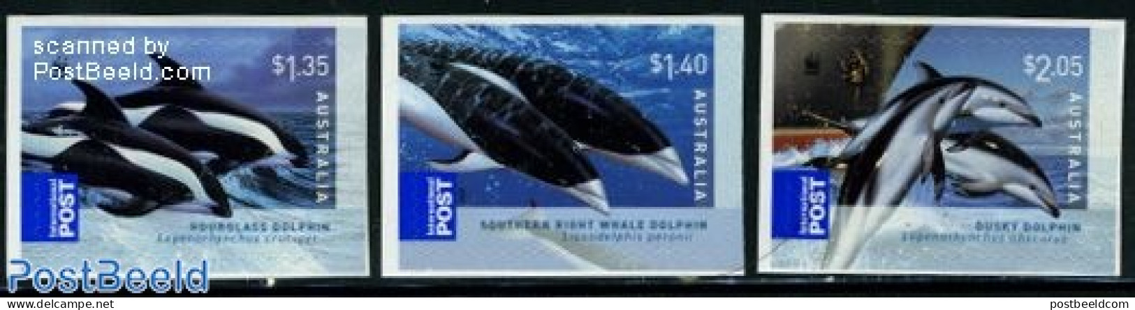 Australia 2009 WWF, Dolphins 3v S-a, Mint NH, Nature - Sea Mammals - World Wildlife Fund (WWF) - Neufs