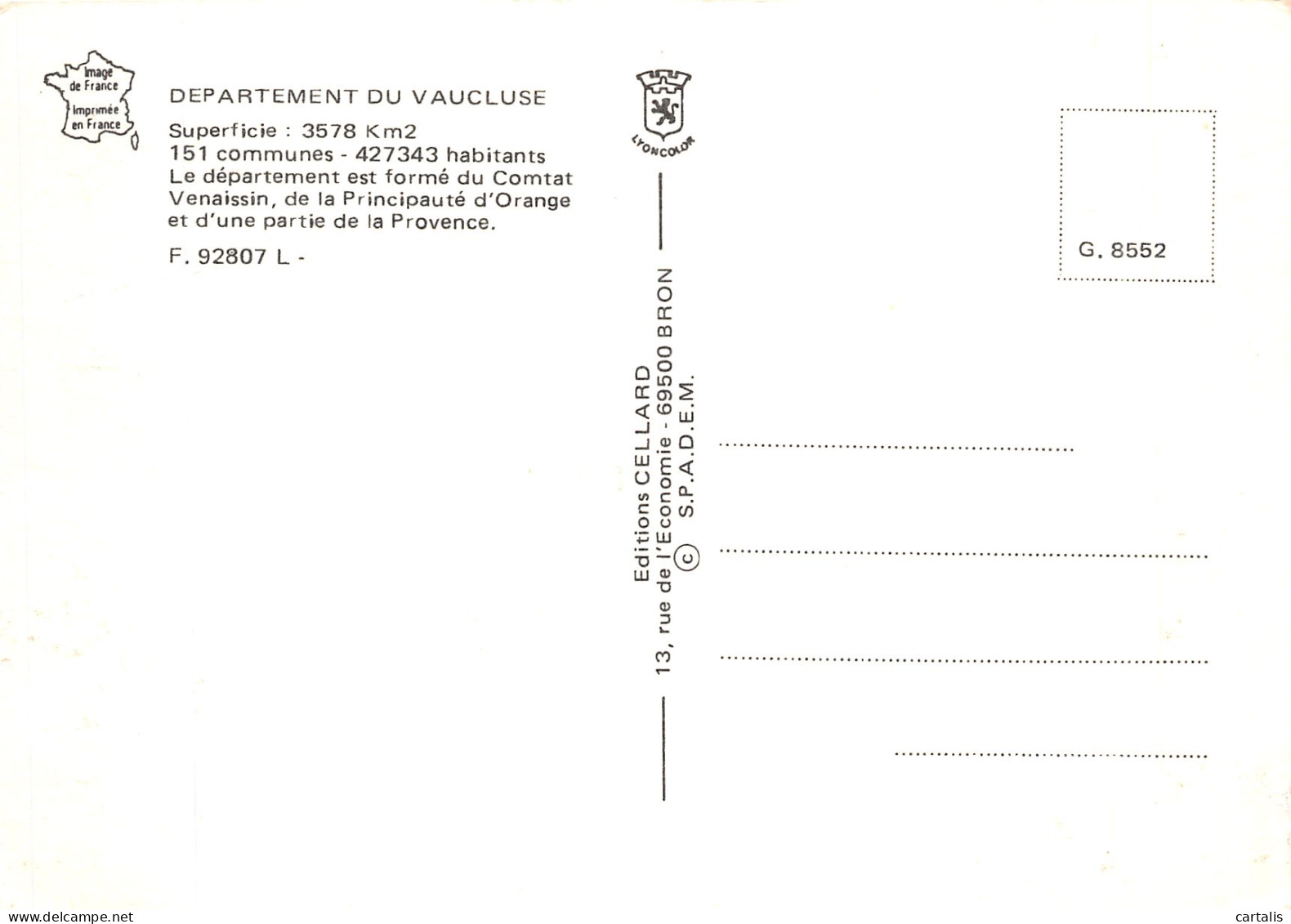 84-LE VAUCLUSE-N° 4440-B/0323 - Other & Unclassified