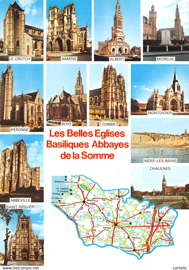 80-EGLISES BASILIQUES ABBAYE DE LA SOMME-N° 4440-B/0105 - Andere & Zonder Classificatie