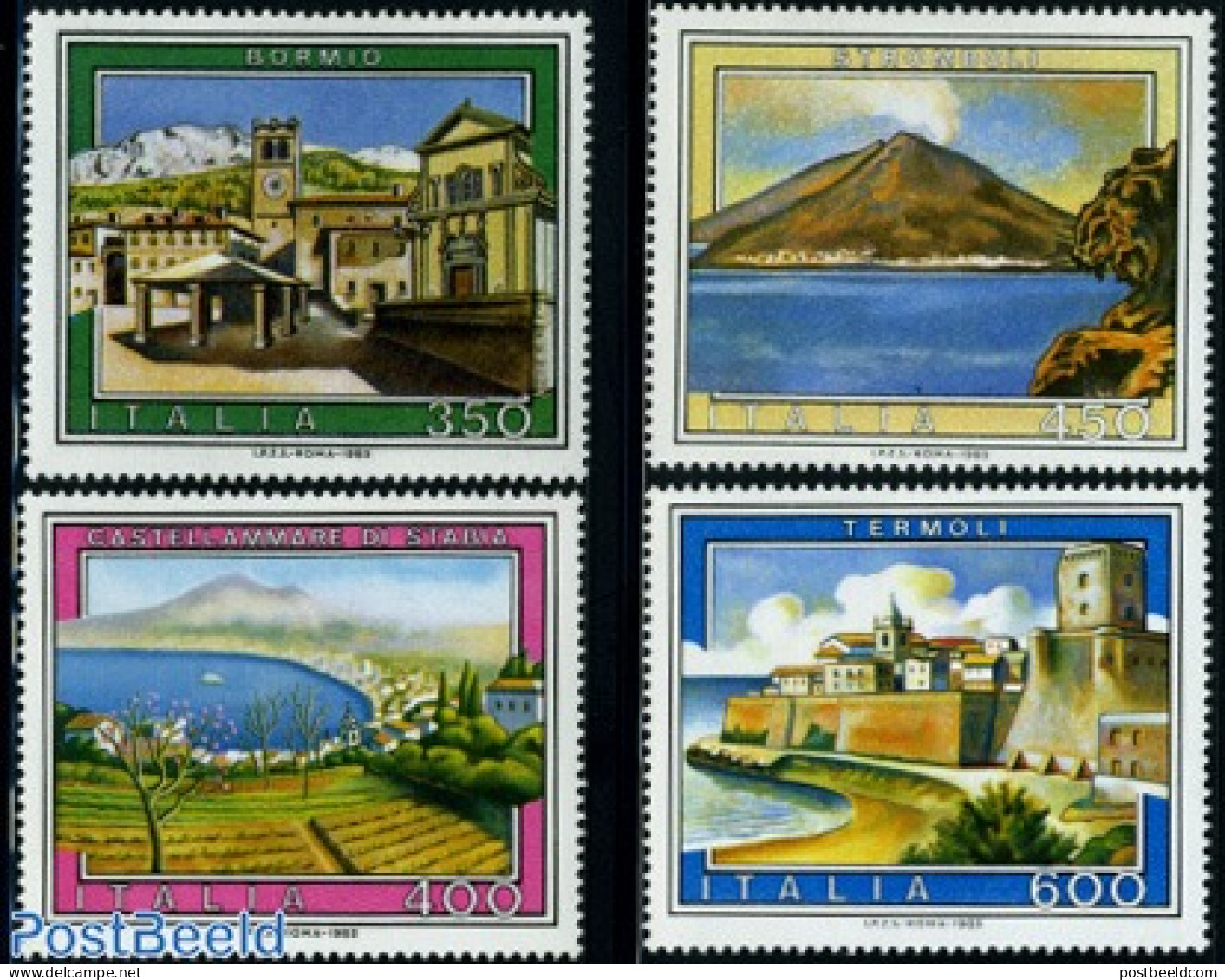 Italy 1985 Tourism 4v, Mint NH, Various - Tourism - Art - Architecture - Other & Unclassified