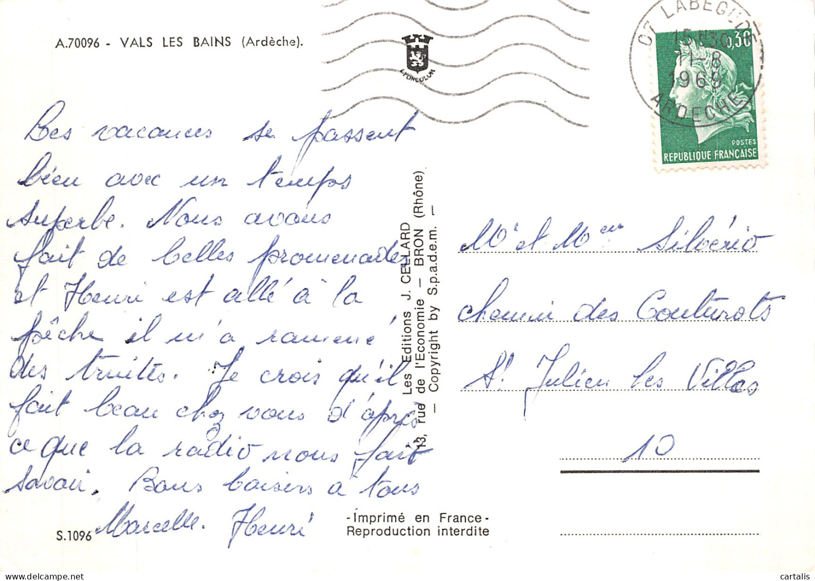 07-VALS LES BAINS-N° 4440-A/0217 - Vals Les Bains