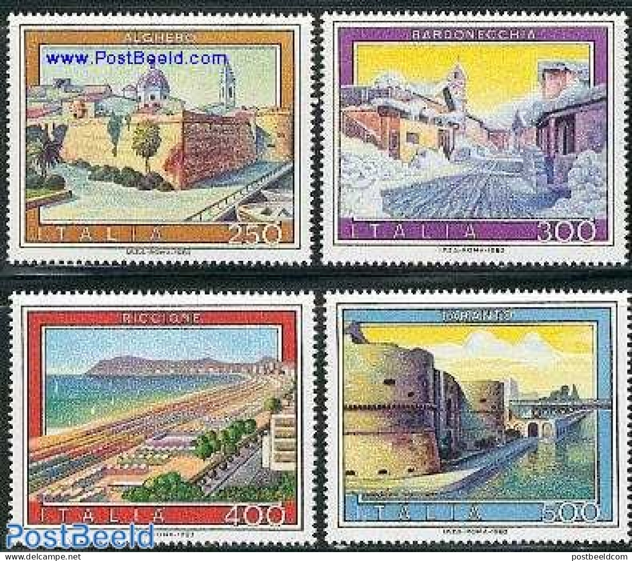 Italy 1983 Tourism 4v, Mint NH, Various - Tourism - Art - Castles & Fortifications - Andere & Zonder Classificatie