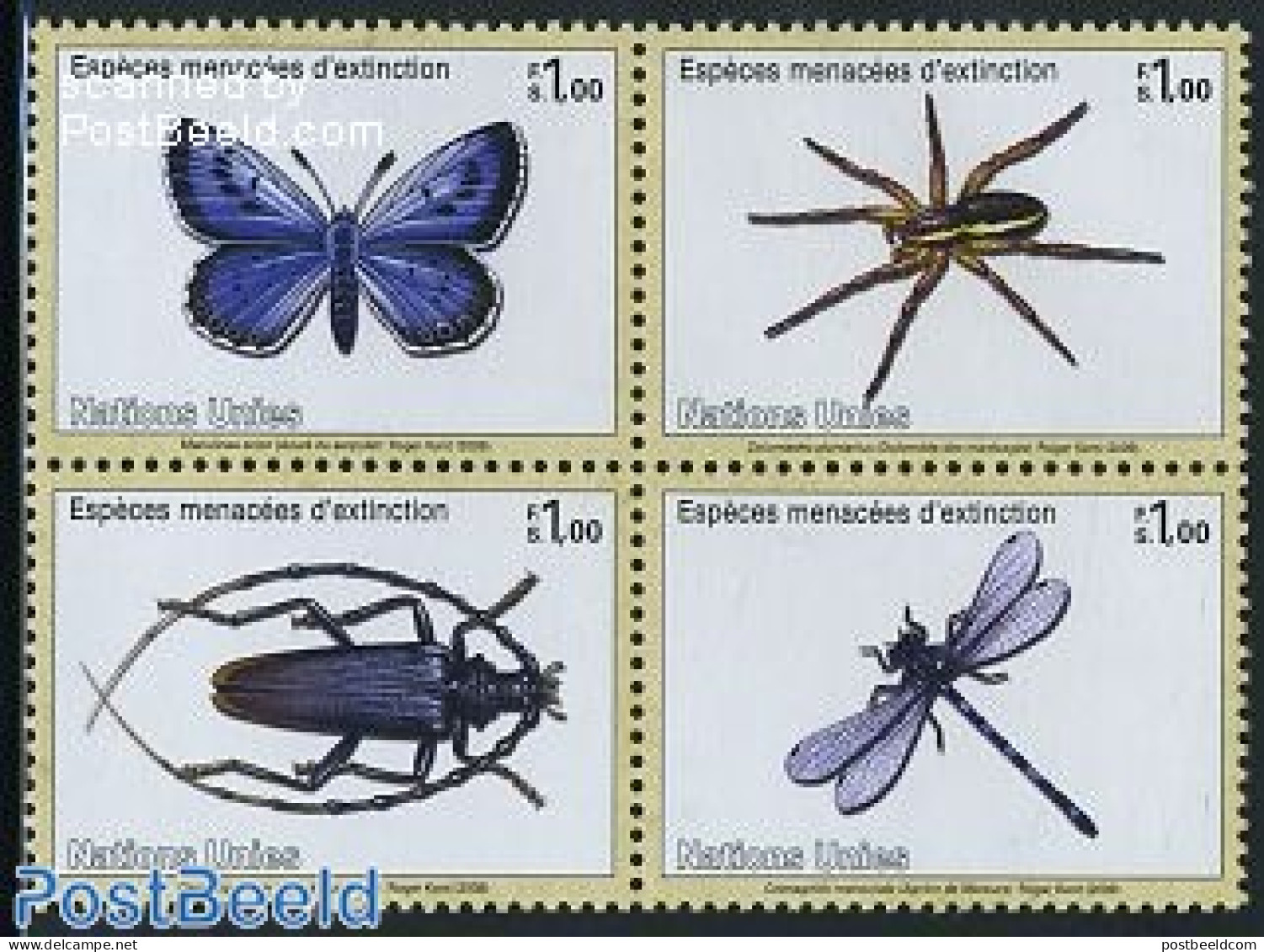 United Nations, Geneva 2009 Insects 4v [+], Mint NH, Nature - Butterflies - Insects - Other & Unclassified
