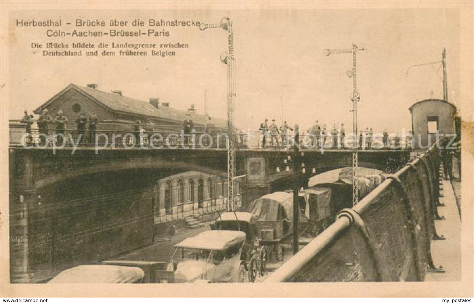 73679243 Herbesthal Wallonie Brueck Ueber Die Bahnstrecke Grenze Zwischen Deutsc - Other & Unclassified