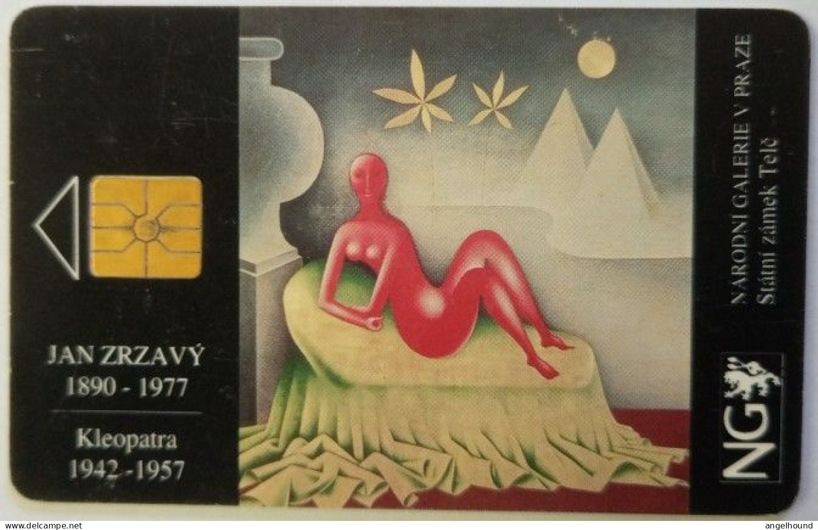 Czech Republic 100 Unit Chip Card - National Gallery , Zrzavy - Repubblica Ceca