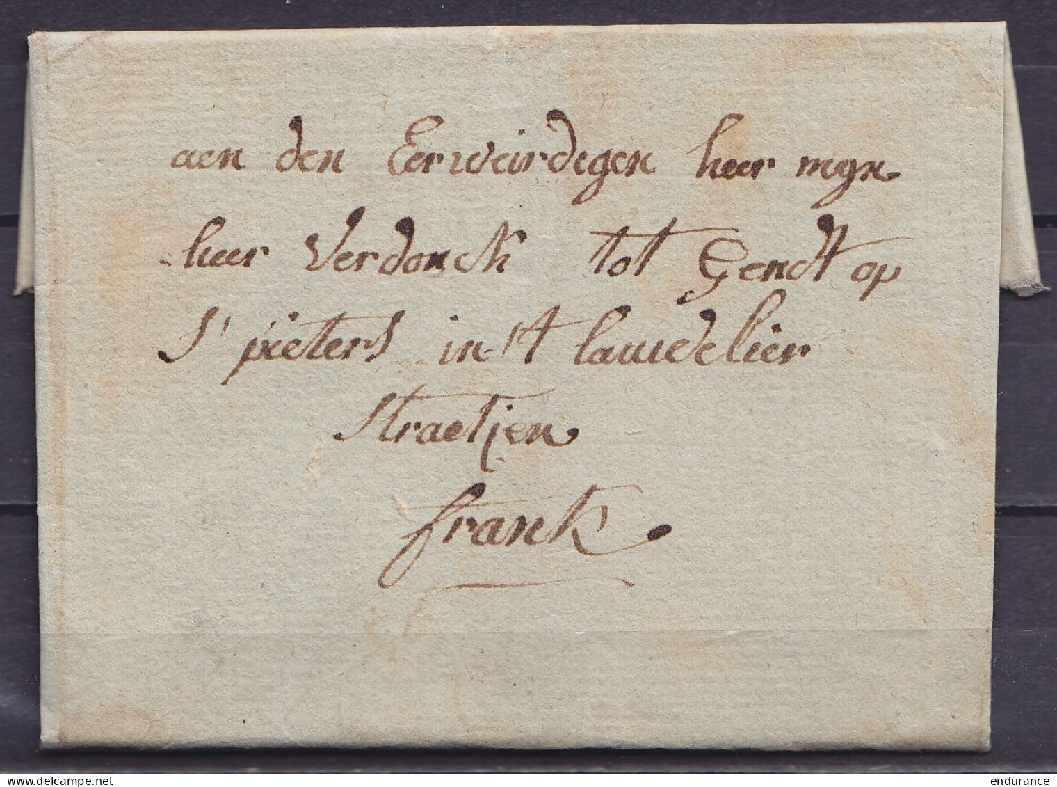 L. Datée 14 Octobre 1814 De LOKEREN Pour ST-PIETERS GENDT - 1794-1814 (Période Française)