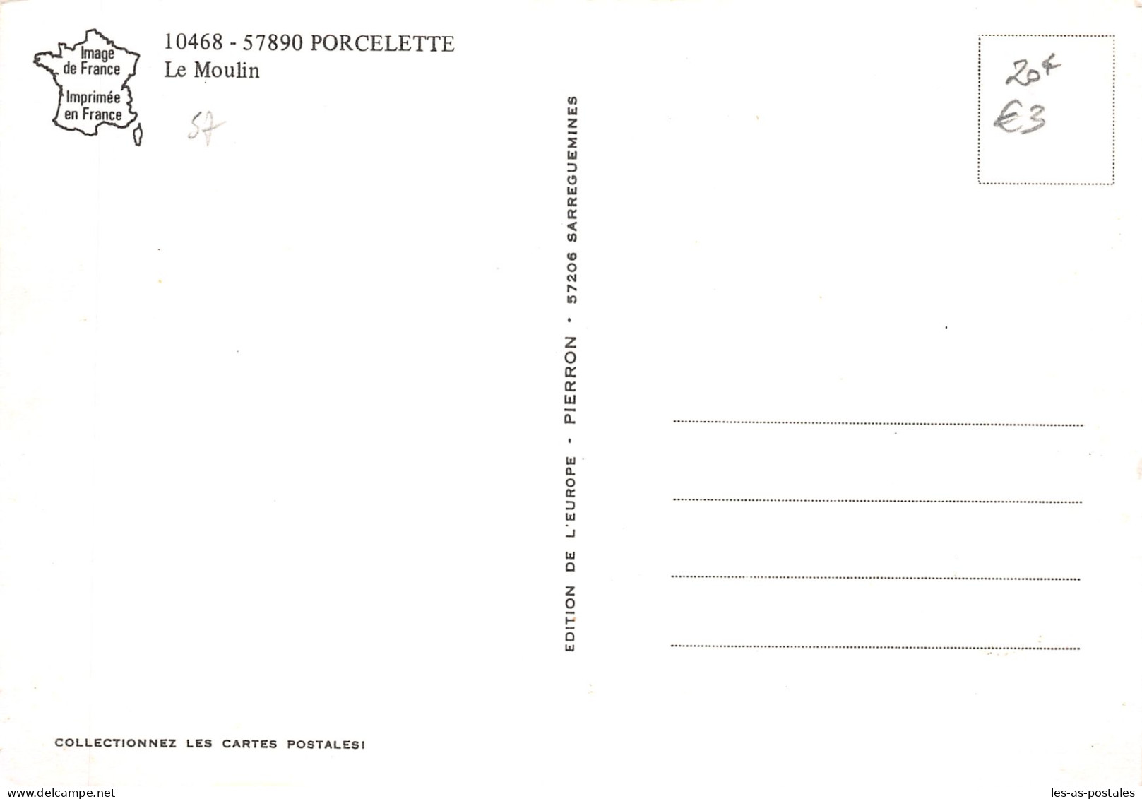 57 PORCELETTE LE MOULIN - Other & Unclassified