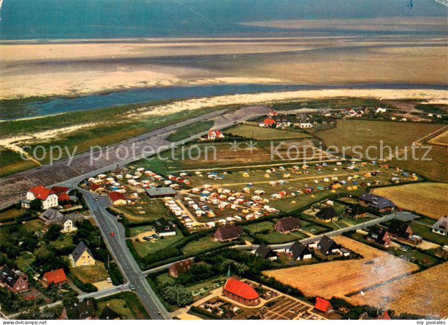 73679218 St Peter-Ording Fliegeraufnahme Camping Biehl  St Peter-Ording - St. Peter-Ording