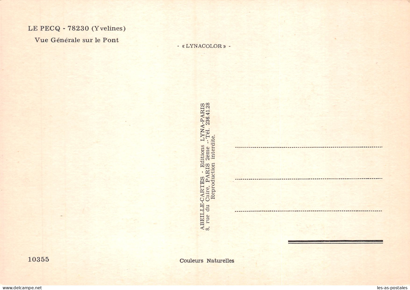 78 LE PECQ LE PONT - Le Pecq