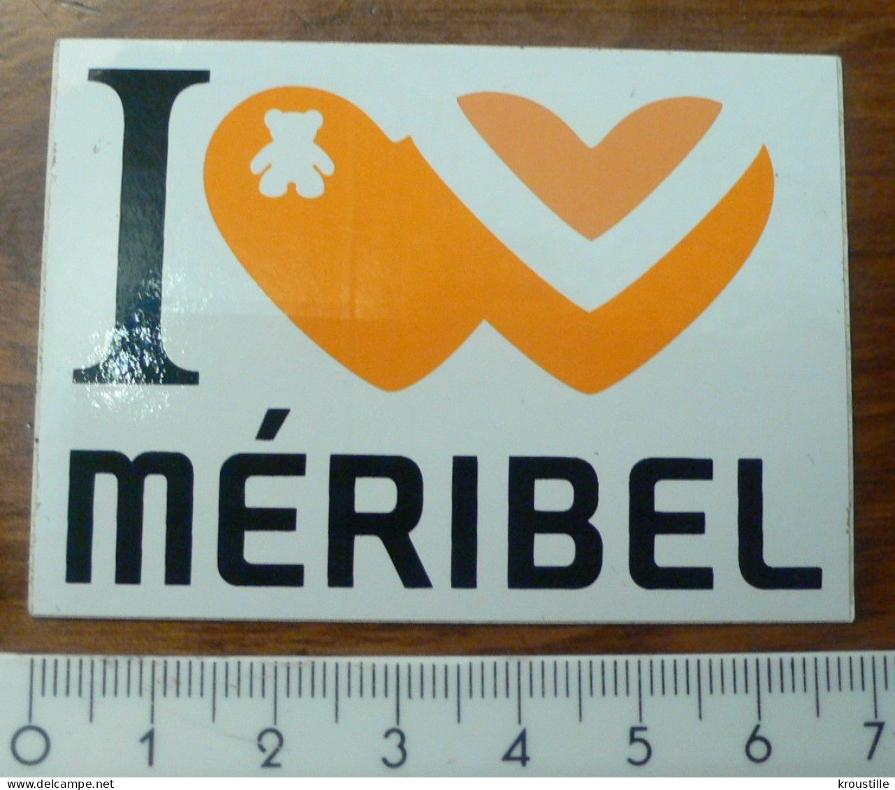 LOT DE 2 AUTOCOLLANTS MERIBEL - THEME SKI / REGIONALISME - Stickers