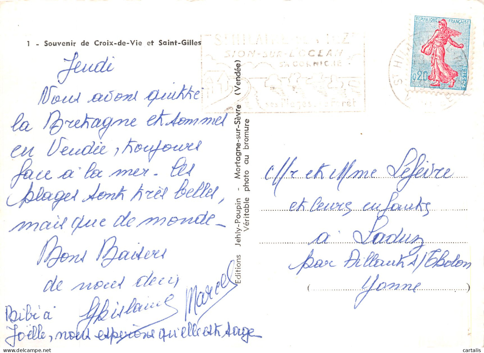 85-SAINT GILLES CROIX DE VIE-N° 4440-C/0287 - Saint Gilles Croix De Vie