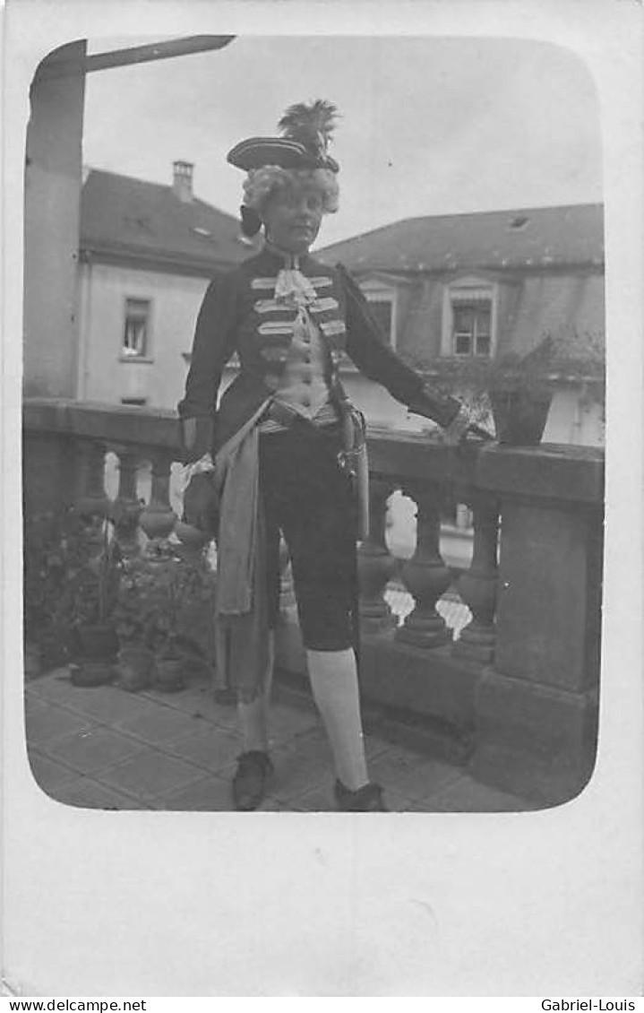 Carte-Photo Costume Soldat Du 18ème - Fotografie