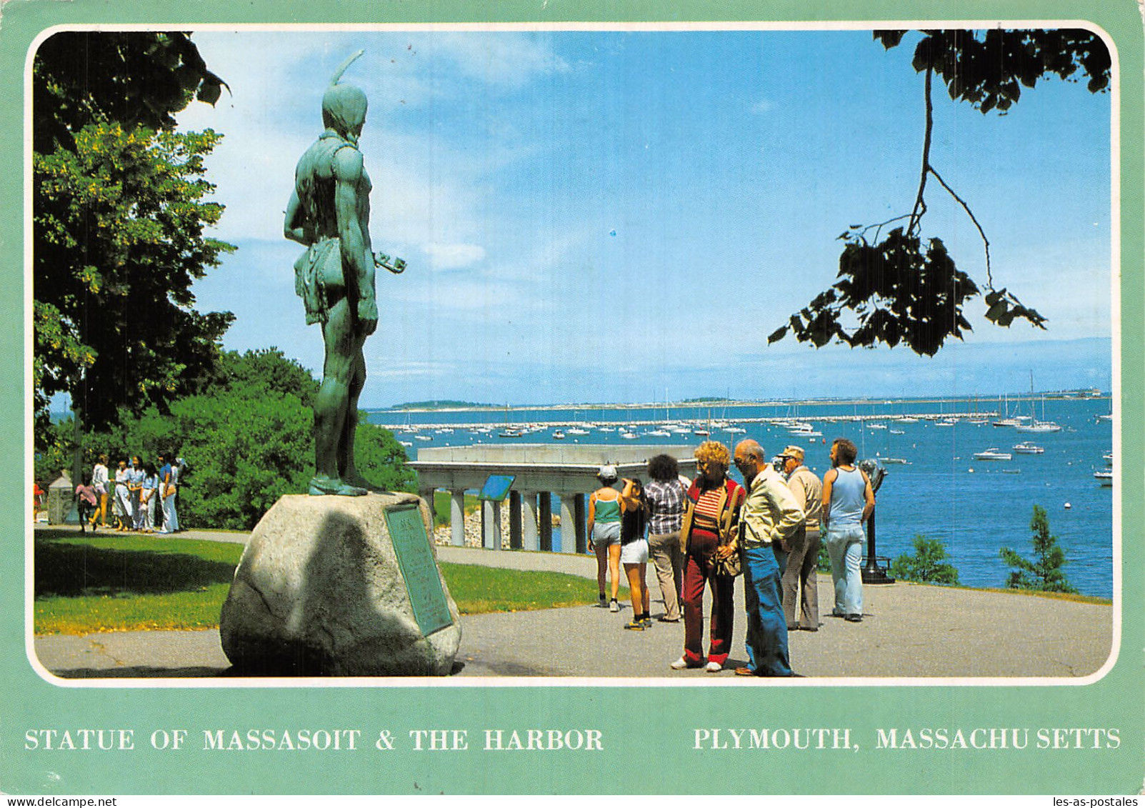 USA MA STATUE OF MASSASOIT - Andere & Zonder Classificatie