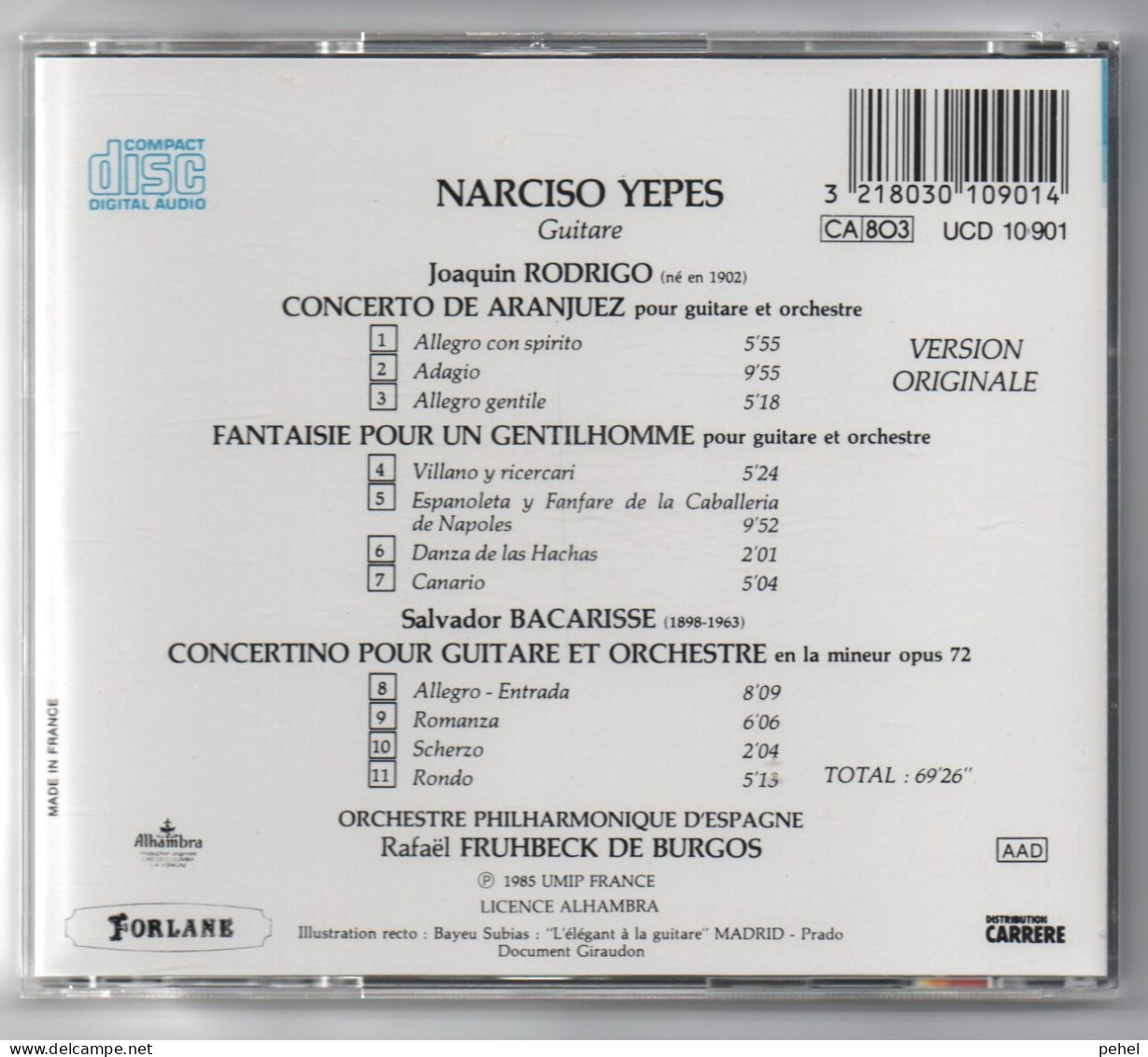 NARCISO  YEPES  /  GUITARE - Classical