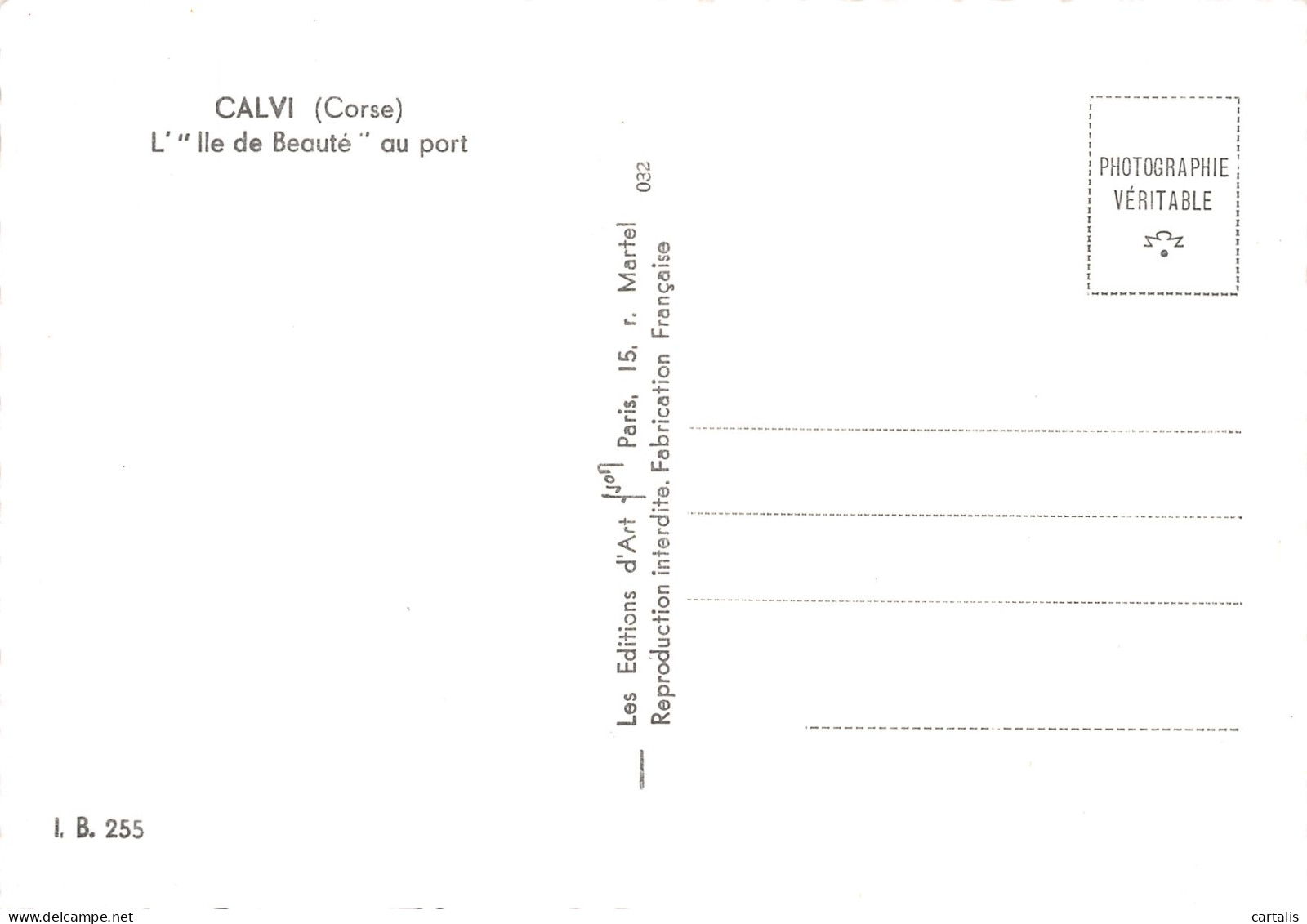 2B-CALVI-N° 4441-C/0215 - Calvi
