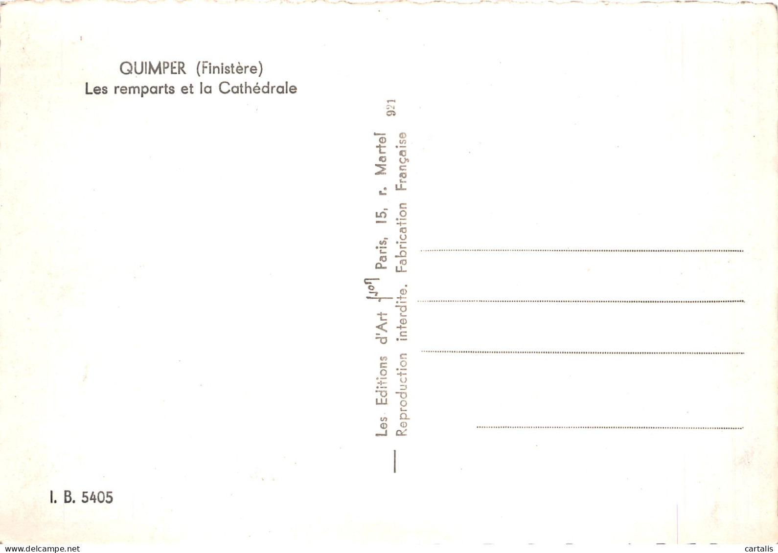 29-QUIMPER-N° 4441-C/0067 - Quimper