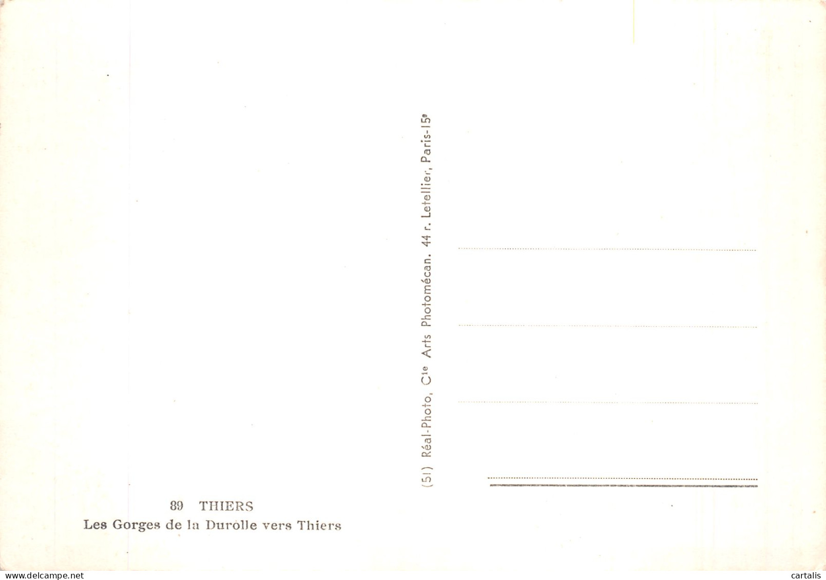 63-THIERS LES GORGES DE LA DUROLLE-N° 4441-B/0325 - Thiers