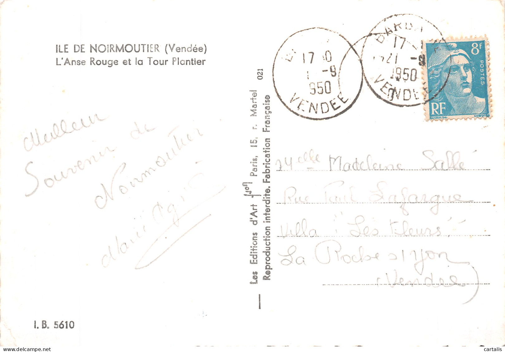 85-NOIRMOUTIER ILE-N° 4441-B/0327 - Noirmoutier