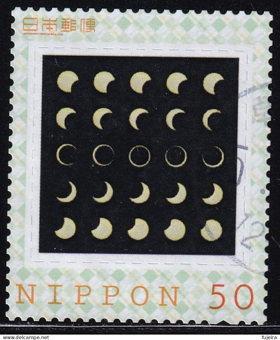 Japan Personalized Stamp, Solar Eclipse (jpv9644) Used - Oblitérés