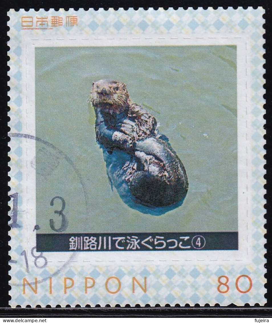 Japan Personalized Stamp, Sea Otter (jpv9638) Used - Oblitérés