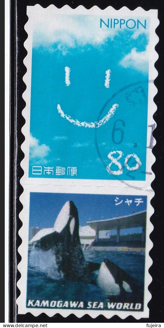 Japan Personalized Stamp, Killer Whale (jpv9631) Used - Oblitérés