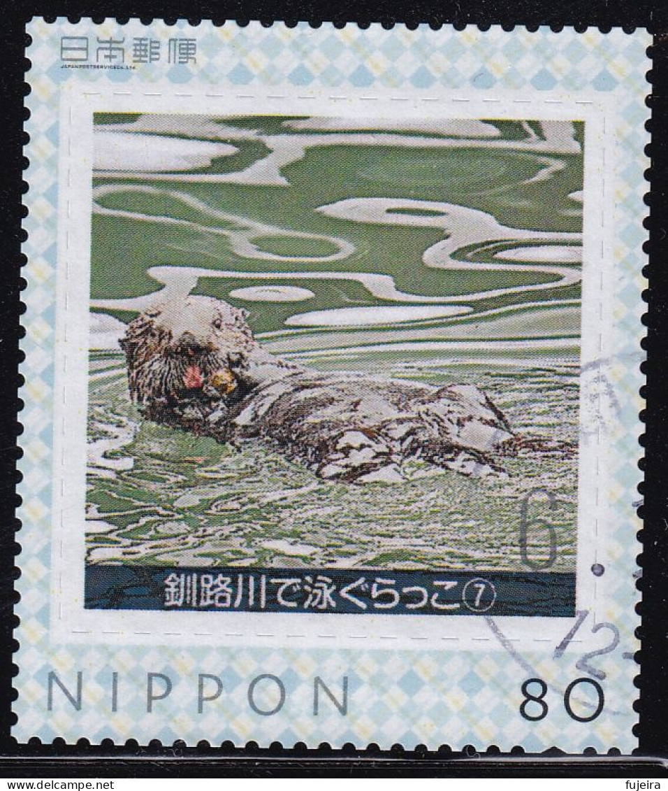 Japan Personalized Stamp, Sea Otter (jpv9635) Used - Oblitérés