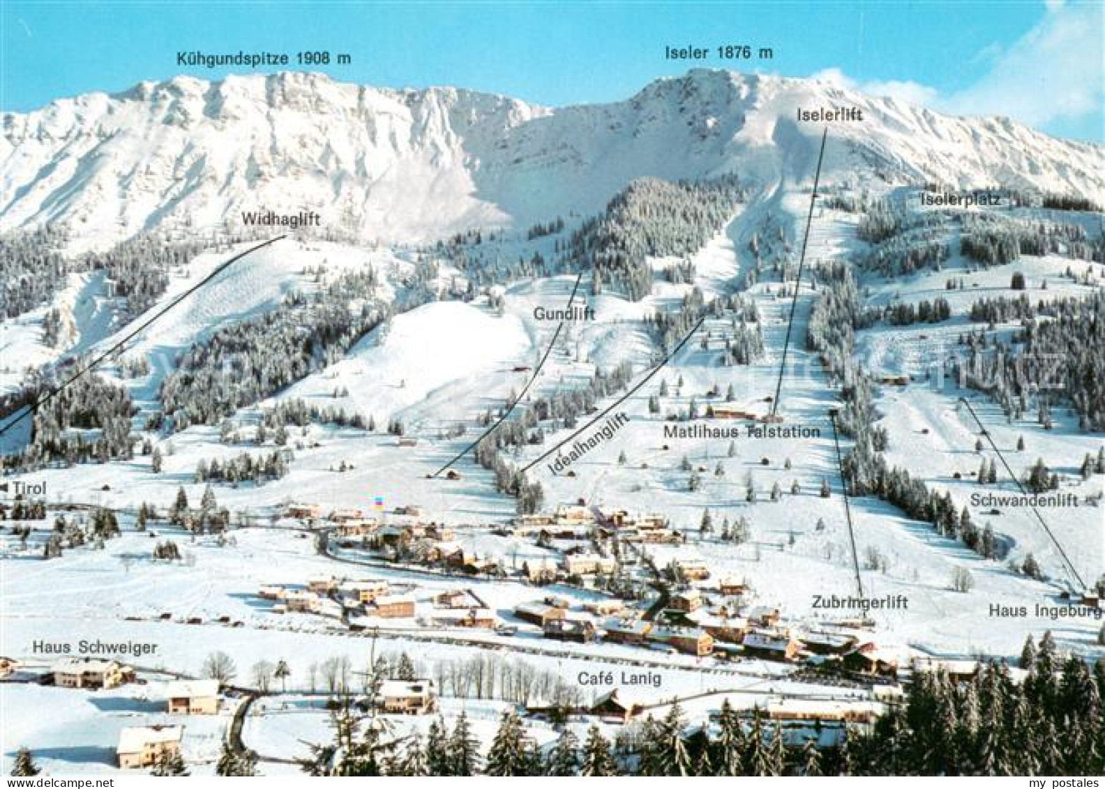 73678577 Oberjoch Panorama Skigebiet Allgaeuer Alpen Fliegeraufnahme Oberjoch - Hindelang