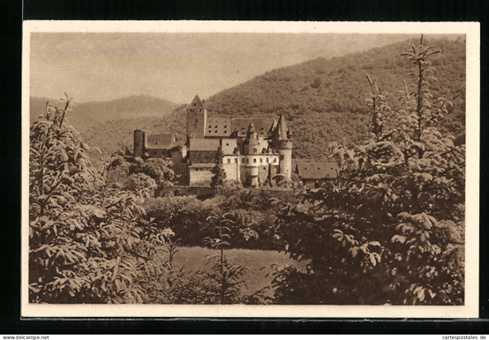 AK Bürresheim, Schloss, Ganzsache WHW Winterhilfswerk  - Tarjetas