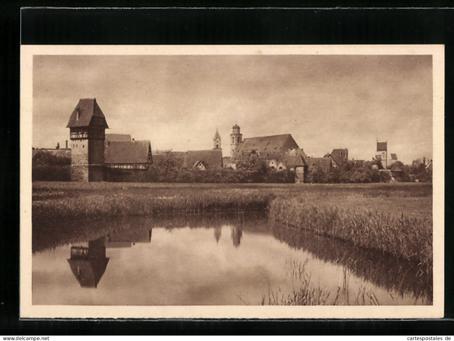 AK Das Schöne Deutschland, Bild 115: Dinkelsbühl, Teilansicht, Ganzsache WHW Winterhilfswerk  - Cartes Postales