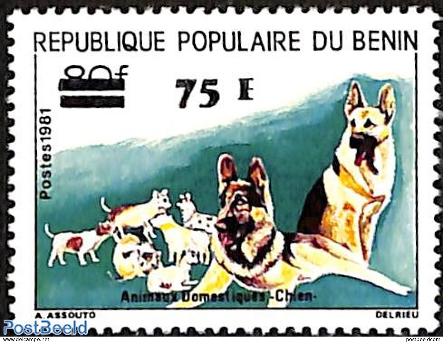 Benin 1981 Dogs, Mint NH, Nature - Dogs - Unused Stamps
